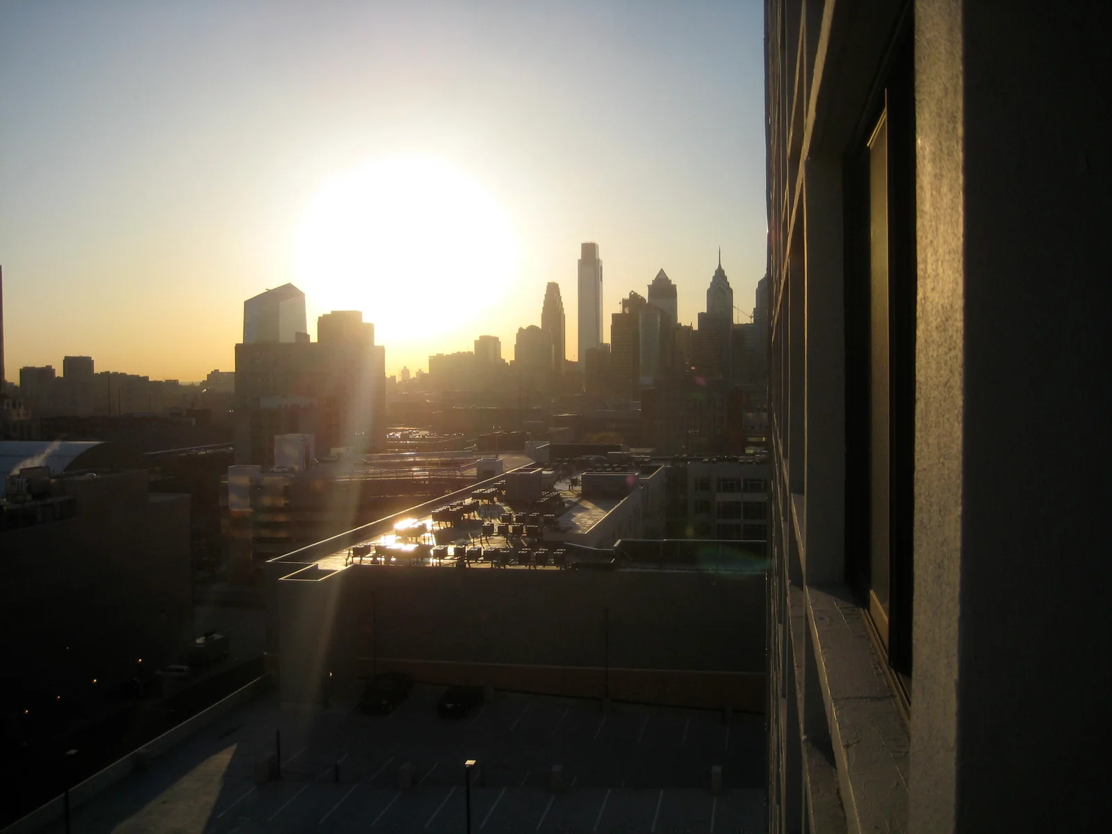 Philadelphia skyline in morning light